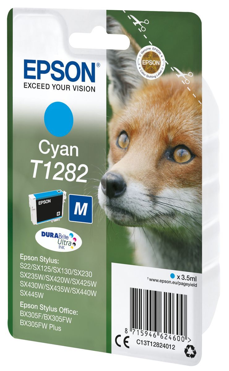 Epson Fox Cartuccia Ciano [C13T12824012]