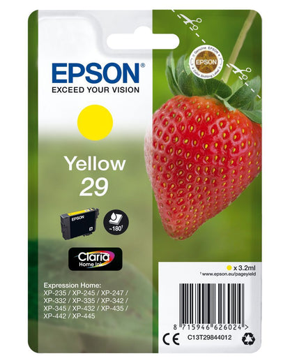 Epson Strawberry Cartuccia Fragole Giallo Inchiostri Claria Home 29 [C13T29844012]