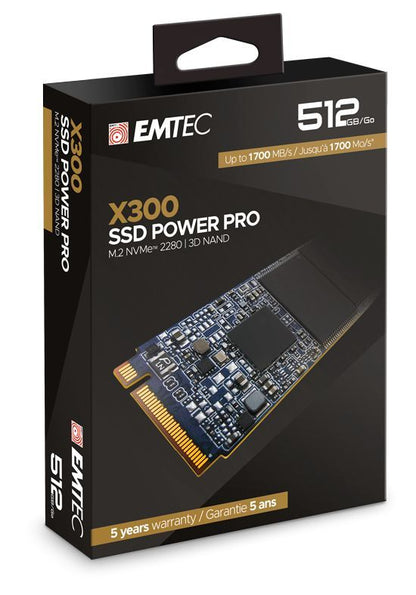 Emtec X300 M.2 512 GB PCI Express 3.0 3D NAND NVMe [ECSSD512GX300]