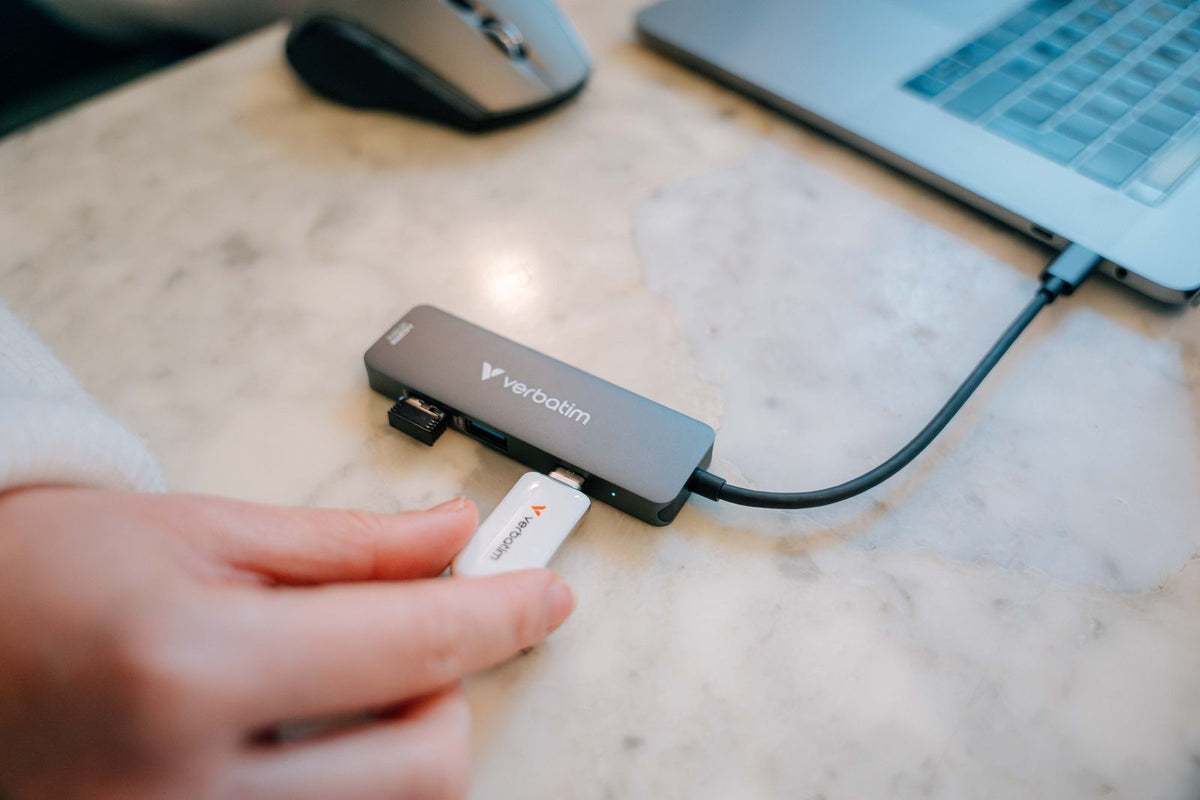 Verbatim 32155 hub di interfaccia USB 3.2 Gen 1 (3.1 Gen 1) Type-C 5000 Mbit/s Grigio [32155]