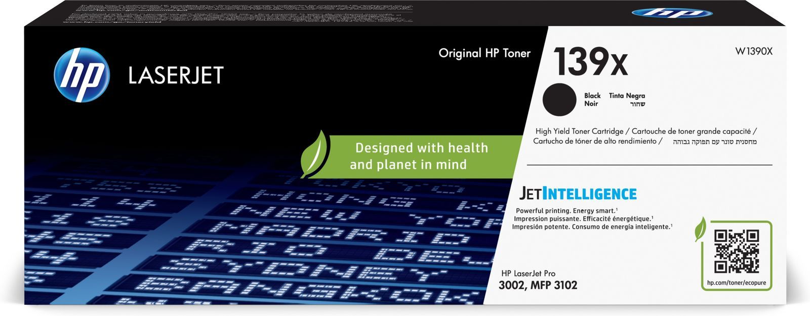 HP LaserJet Cartuccia toner nero originale 139X ad alta capacità [W1390X]