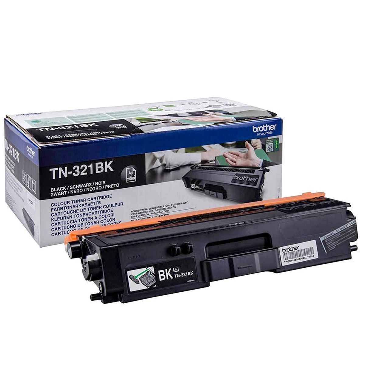 Brother TN-321BK cartuccia toner 1 pz Originale Nero [TN321BK]