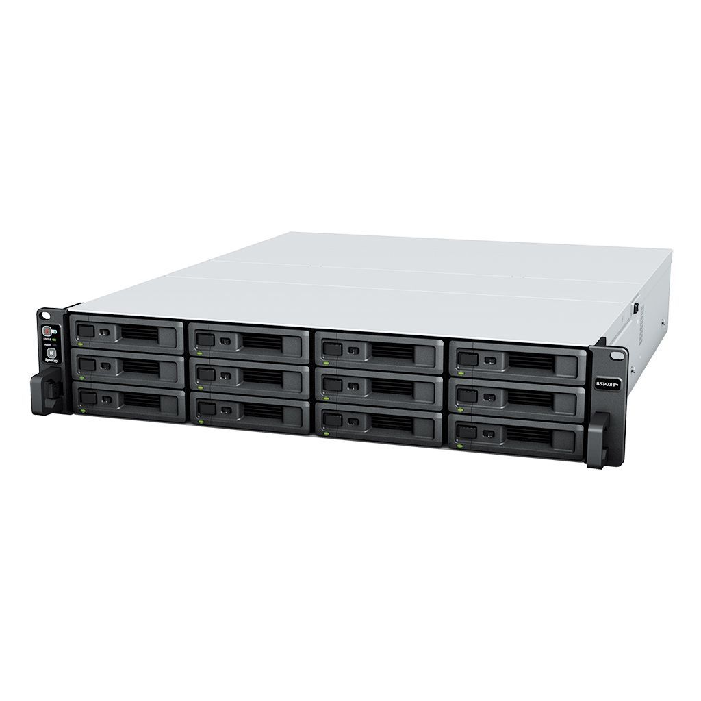 Synology RackStation RS2423+ server NAS e di archiviazione Armadio (2U) Ryzen Embedded V1780B 8 GB DDR4 0 TB DiskStation Manager Nero, Grigio [RS2423+]