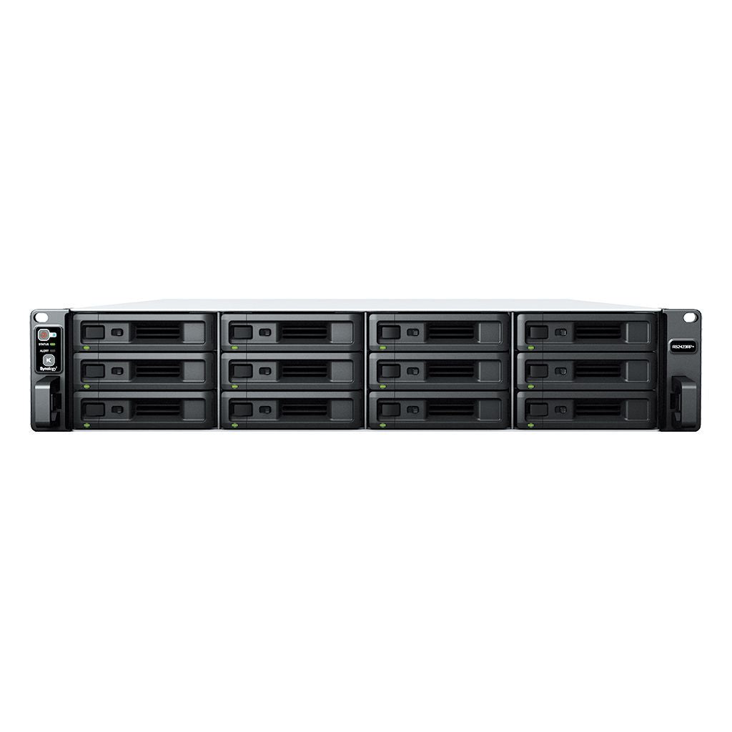 Synology RackStation RS2423+ server NAS e di archiviazione Armadio (2U) Ryzen Embedded V1780B 8 GB DDR4 0 TB DiskStation Manager Nero, Grigio [RS2423+]