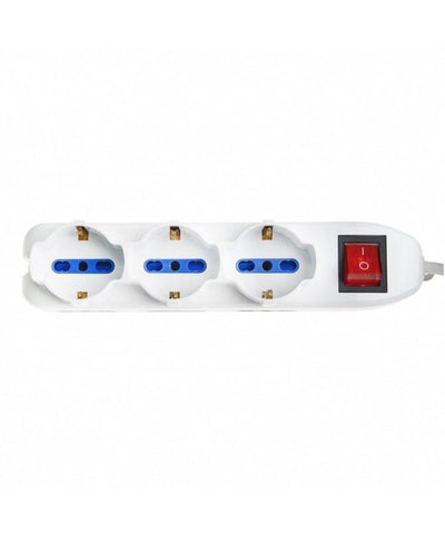 Vultech Multipresa bipasso 9 posti con tasto ON/OFF 16A [MU-02]