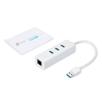 TP-Link UE330 replicatore di porte e docking station per laptop Cablato USB 3.2 Gen 1 (3.1 Gen 1) Type-A Bianco [UE330]