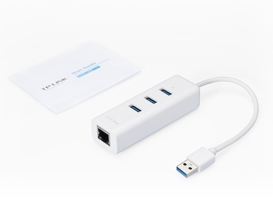 TP-Link UE330 replicatore di porte e docking station per laptop Cablato USB 3.2 Gen 1 (3.1 Gen 1) Type-A Bianco [UE330]