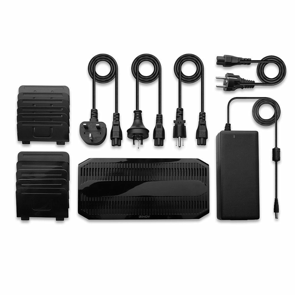 Lindy 73435 Caricabatterie per dispositivi mobili Smartphone, Tablet Nero AC Ricarica rapida Interno [LINDY73435]