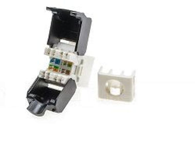Keystone Jack RJ45 Cat.6 Bianco UTP tooless [NL-5602415]