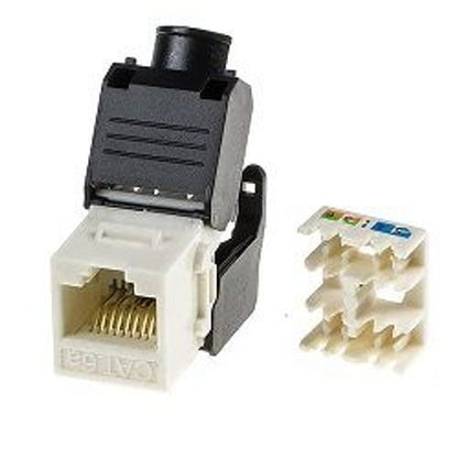 Keystone Jack RJ45 Cat.6 Bianco UTP tooless [NL-5602415]