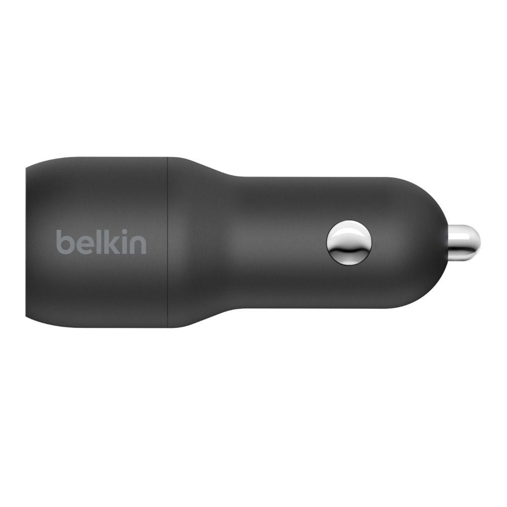 Belkin CARICABATTERIE DA AUTO CON DOPPIA PORTA USB-A 12W [CCB001BTBK]