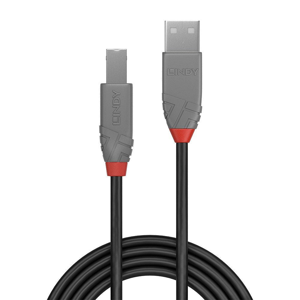 Lindy 36672 cavo USB 1 m USB 2.0 USB A USB B Nero [LINDY36672]