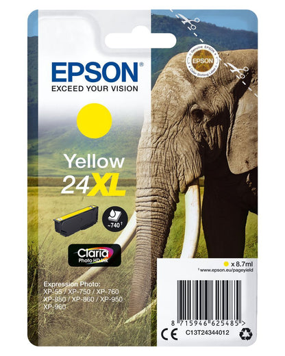 Epson Elephant Cartuccia Giallo XL [C13T24344012]