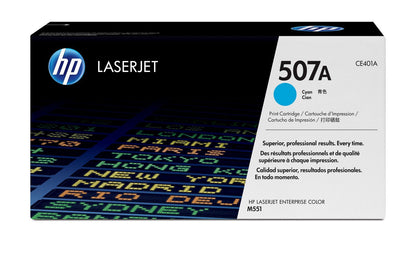 HP Cartuccia Toner originale ciano LaserJet 507A [CE401A]