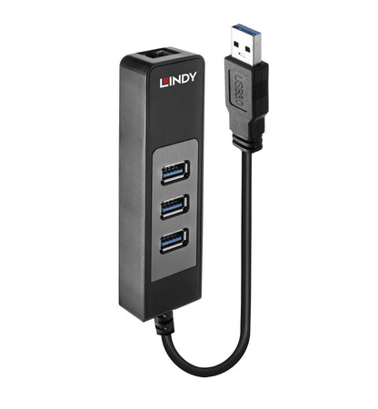 Lindy 43176 hub di interfaccia USB 3.2 Gen 1 (3.1 Gen 1) Type-A 5000 Mbit/s Nero [LINDY43176]