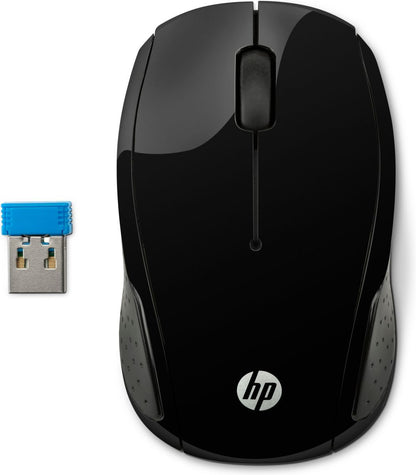HP 200 mouse RF Wireless Ottico 1000 DPI Ambidestro Nero [X6W31AA#ABB]