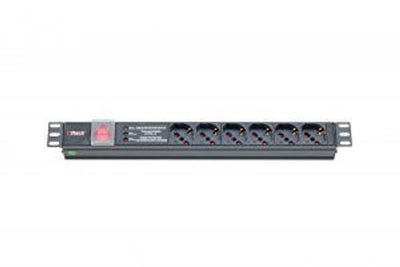 PDU 6 PRESE BIPASSO-SCHUKO PROT.SOVRATENSIONE 1U [ITR-309145]
