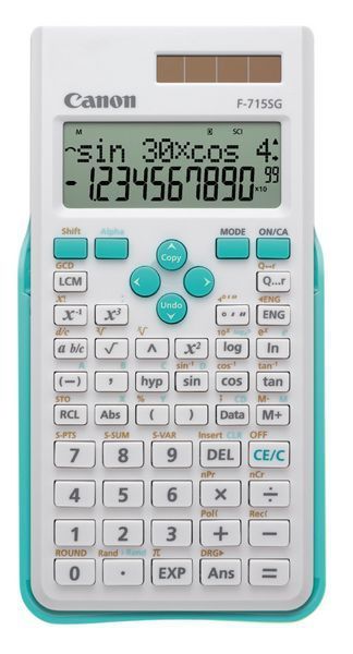 Canon F-715SG calcolatrice Desktop Calcolatrice scientifica Blu, Bianco [5730B003]