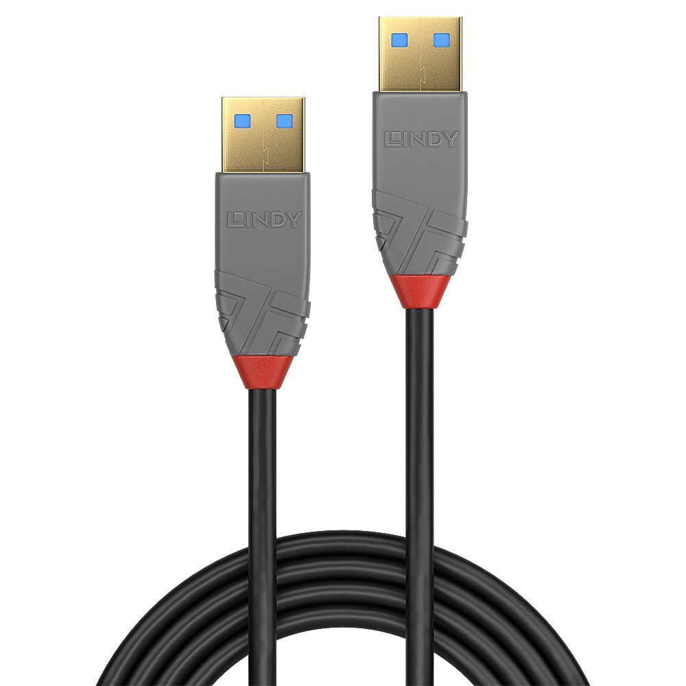 Lindy 36751 cavo USB 1 m USB 3.2 Gen 1 (3.1 Gen 1) USB A Nero [LINDY36751]