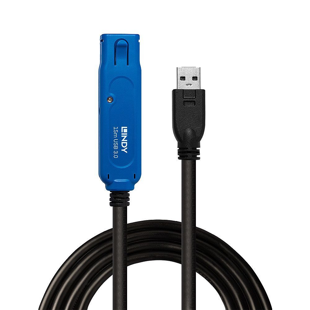 Lindy 43229 cavo USB USB 3.2 Gen 1 (3.1 Gen 1) 15 m USB A Nero [LINDY43229]