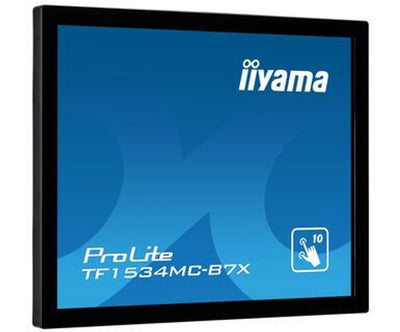 iiyama TF1534MC-B7X Monitor PC 38,1 cm (15") 1024 x 768 Pixel XGA LED Touch screen Multi utente Nero [TF1534MC-B7X]