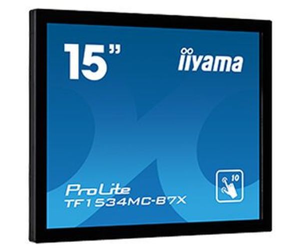 iiyama TF1534MC-B7X Monitor PC 38,1 cm (15") 1024 x 768 Pixel XGA LED Touch screen Multi utente Nero [TF1534MC-B7X]