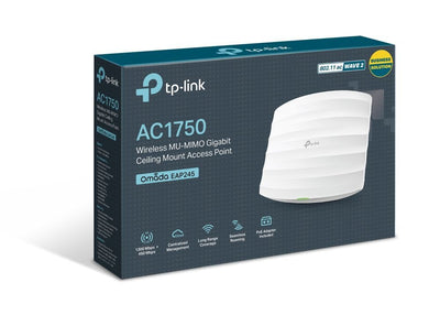 TP-Link EAP245 punto accesso WLAN 1300 Mbit/s Bianco Supporto Power over Ethernet (PoE) [EAP245]