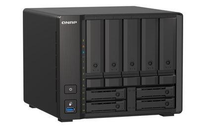 QNAP TS-H973AX NAS Tower Ryzen Embedded V1500B 8 GB DDR4 0 TB QuTS hero Nero [TS-H973AX-8G]