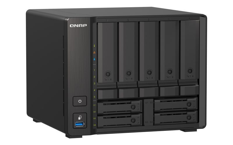 QNAP TS-H973AX NAS Tower Ryzen Embedded V1500B 8 GB DDR4 0 TB QuTS hero Nero [TS-H973AX-8G]