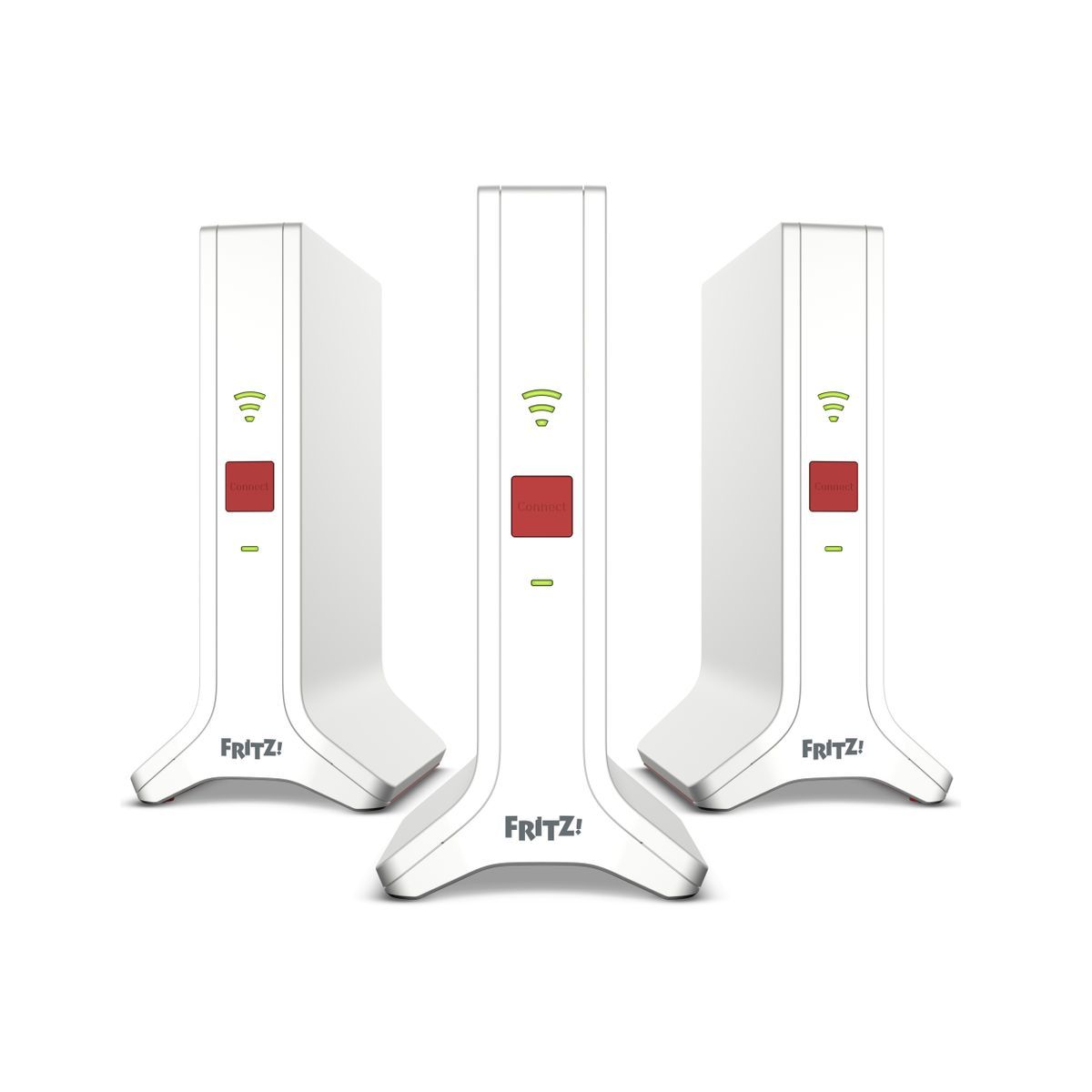 Mesh Set FRITZ! 4200 3-pack Edition Inter Dual-band (2.4 GHz/5 GHz) Wi-Fi 6E (802.11ax) Rosso, Bianco 2x2/4x4 [20003109]