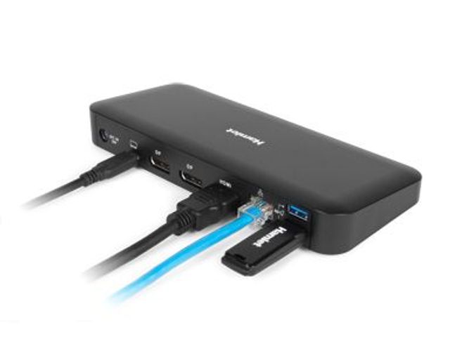 Hamlet HDOCKS600C replicatore di porte e docking station per notebook Cablato USB 3.2 Gen 2 (3.1 Gen 2) Type-C Nero [HDOCKS600C]