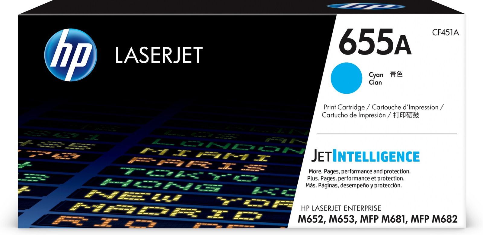 HP Cartuccia toner ciano originale LaserJet 655A [CF451A]