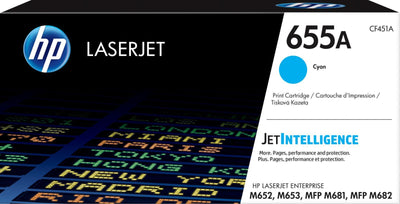 HP Cartuccia toner ciano originale LaserJet 655A [CF451A]