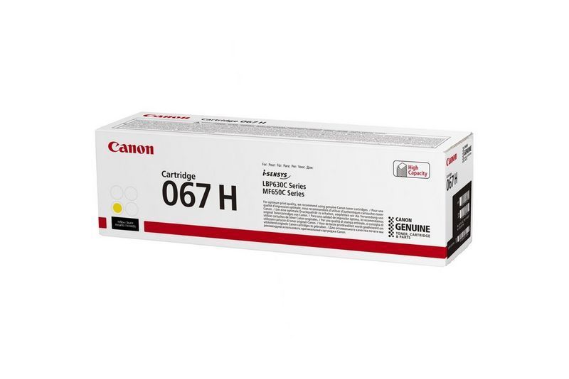 Canon 067H cartuccia toner 1 pz Originale Giallo [5103C002]