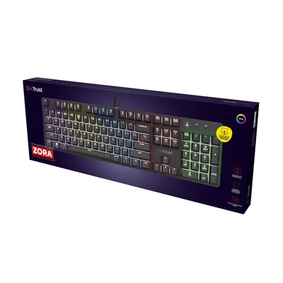 Trust GXT 871 Zora tastiera Gaming USB Italiano Nero [25677]
