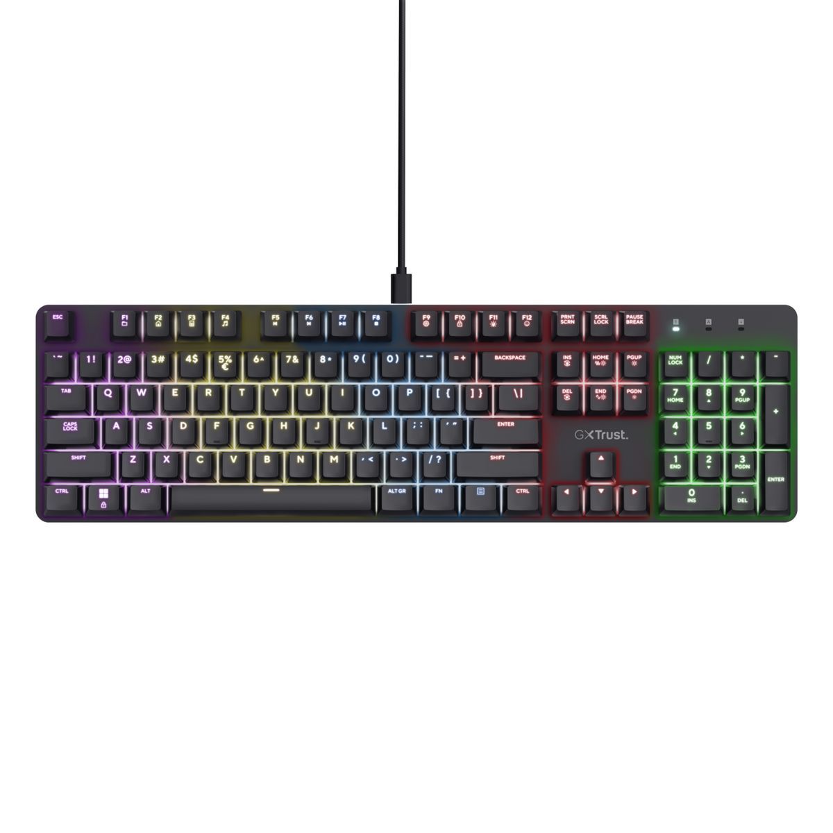 Trust GXT 871 Zora tastiera Gaming USB Italiano Nero [25677]