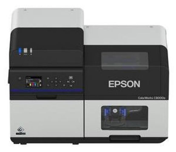 Epson ColorWorks C8000e (BK) stampante per etichette (CD) Ad inchiostro A colori 600 x 1200 DPI 300 mm/s Con cavo e senza cavo Collegamento ethernet LAN [C31CL02102BK]