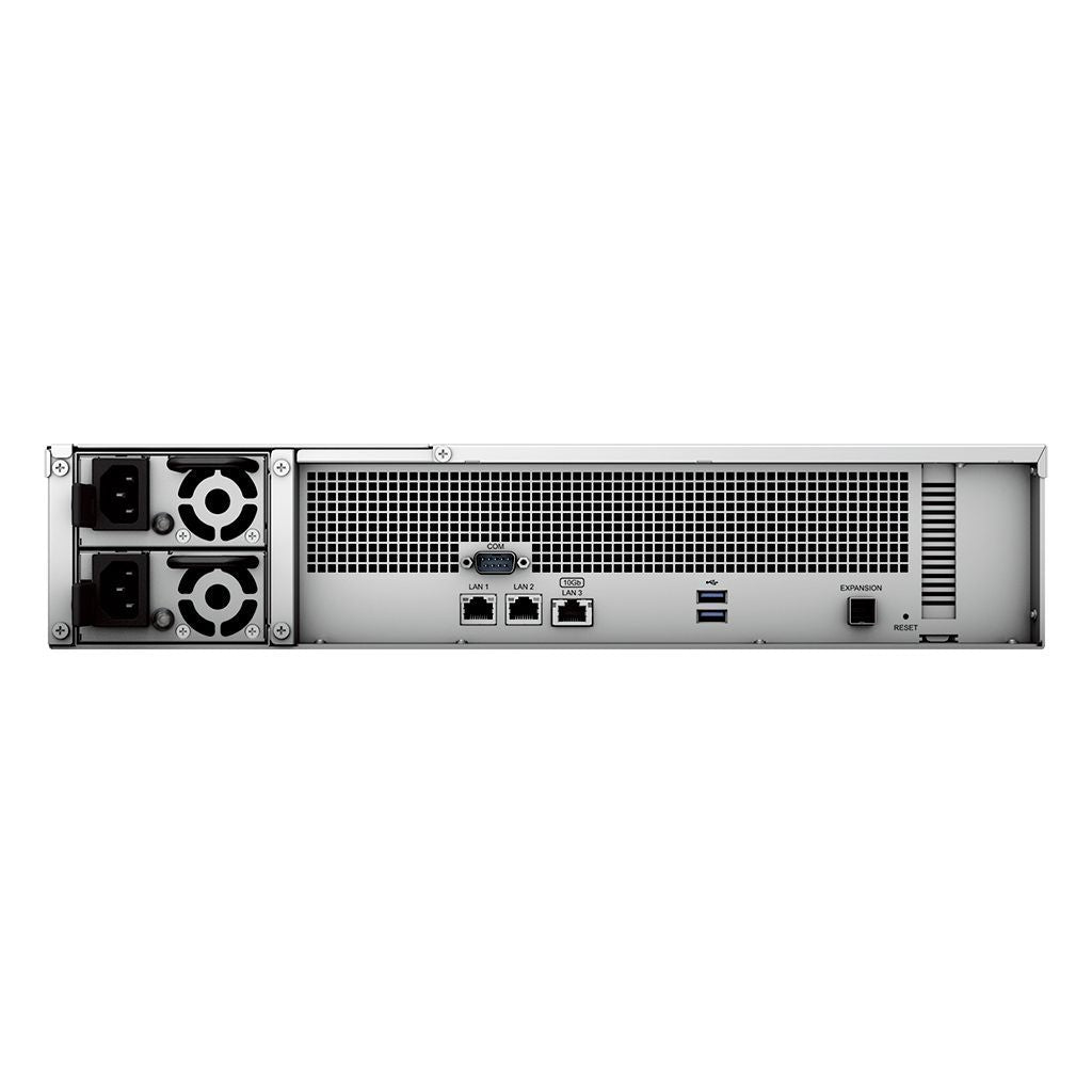 Synology RackStation RS2423RP+ server NAS e di archiviazione Armadio (2U) Ryzen Embedded V1780B 8 GB DDR4 0 TB DiskStation Manager Nero, Grigio [RS2423RP+]