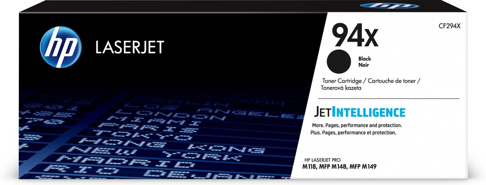 HP Cartuccia toner nero originale LaserJet 94X ad alta capacità [CF294X]