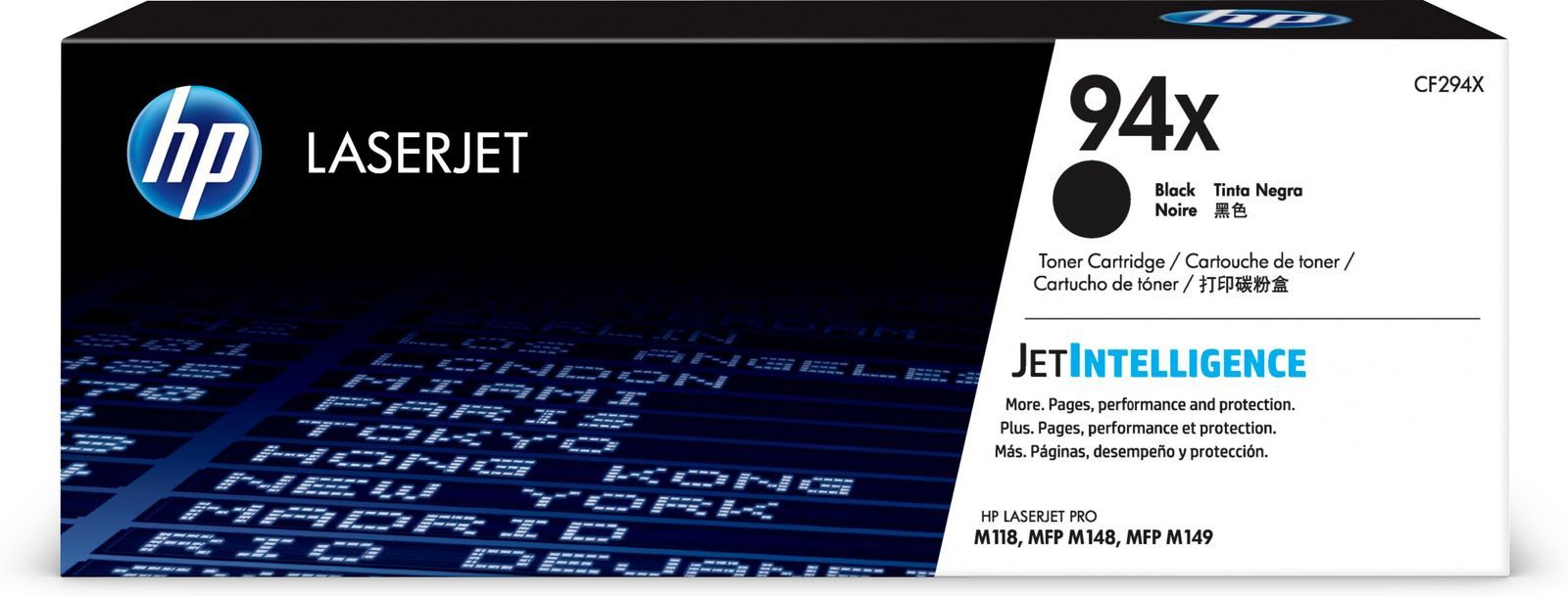 HP Cartuccia toner nero originale LaserJet 94X ad alta capacità [CF294X]