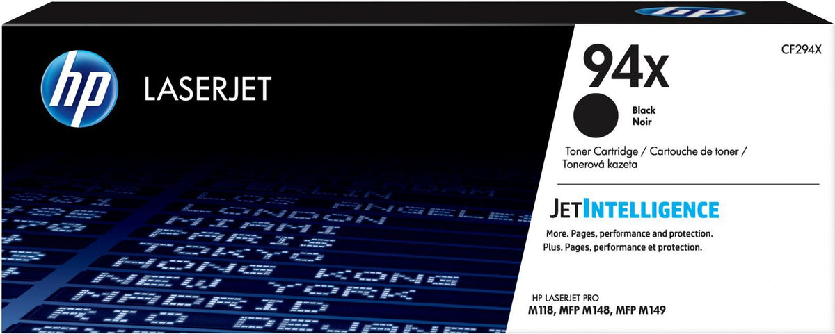 HP Cartuccia toner nero originale LaserJet 94X ad alta capacità [CF294X]