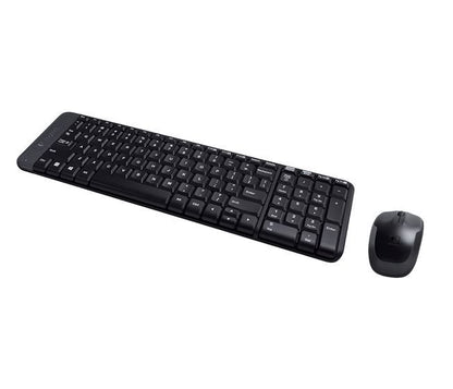 Logitech MK220 Combo Tastiera e Mouse Wireless Compatti per Windows, 2,4 GHz Wireless con Ricevitore USB Unifying, Durata Batteria di 24 Mesi, Compatibile con PC, Laptop [920-003721]