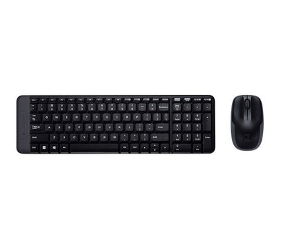 Logitech MK220 Combo Tastiera e Mouse Wireless Compatti per Windows, 2,4 GHz Wireless con Ricevitore USB Unifying, Durata Batteria di 24 Mesi, Compatibile con PC, Laptop [920-003721]