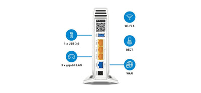Box 4060 router wireless Gigabit Ethernet Banda tripla (2.4 GHz/5 GHz/5 GHz) Bianco [20002952]