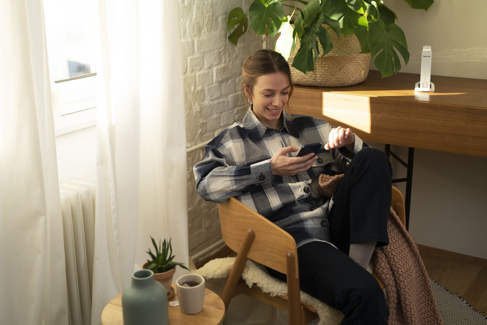 FRITZ!Box 4060 router wireless Gigabit Ethernet Banda tripla (2.4 GHz/5 GHz/5 GHz) Bianco [20002952]