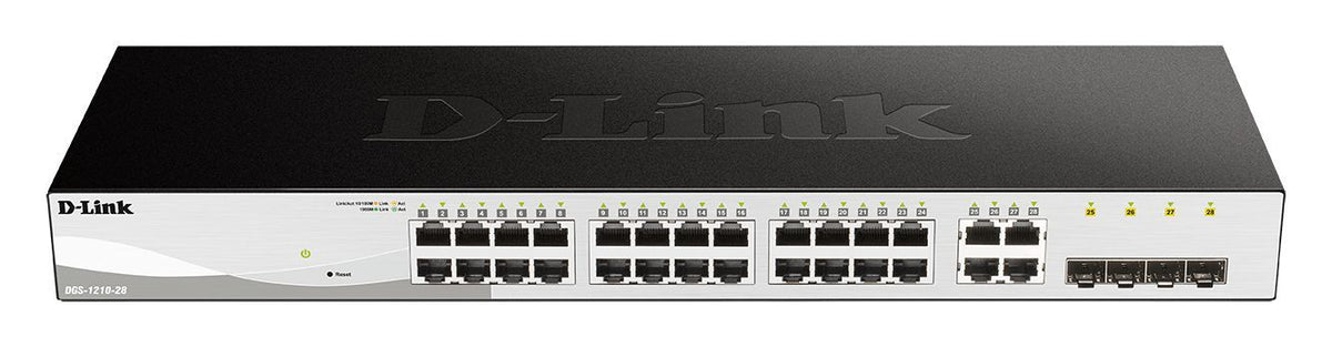 D-Link DGS-1210-28 Gestito L2/L2+ 1U Nero [DGS-1210-28/E]