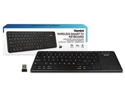 Hamlet XKK400ITA tastiera TV RF Wireless QWERTY Italiano Nero [XKK400ITA]