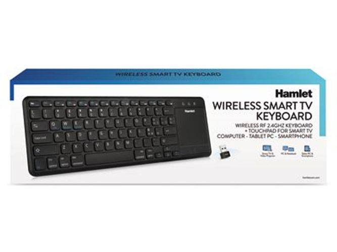 Hamlet XKK400ITA tastiera TV RF Wireless QWERTY Italiano Nero [XKK400ITA]