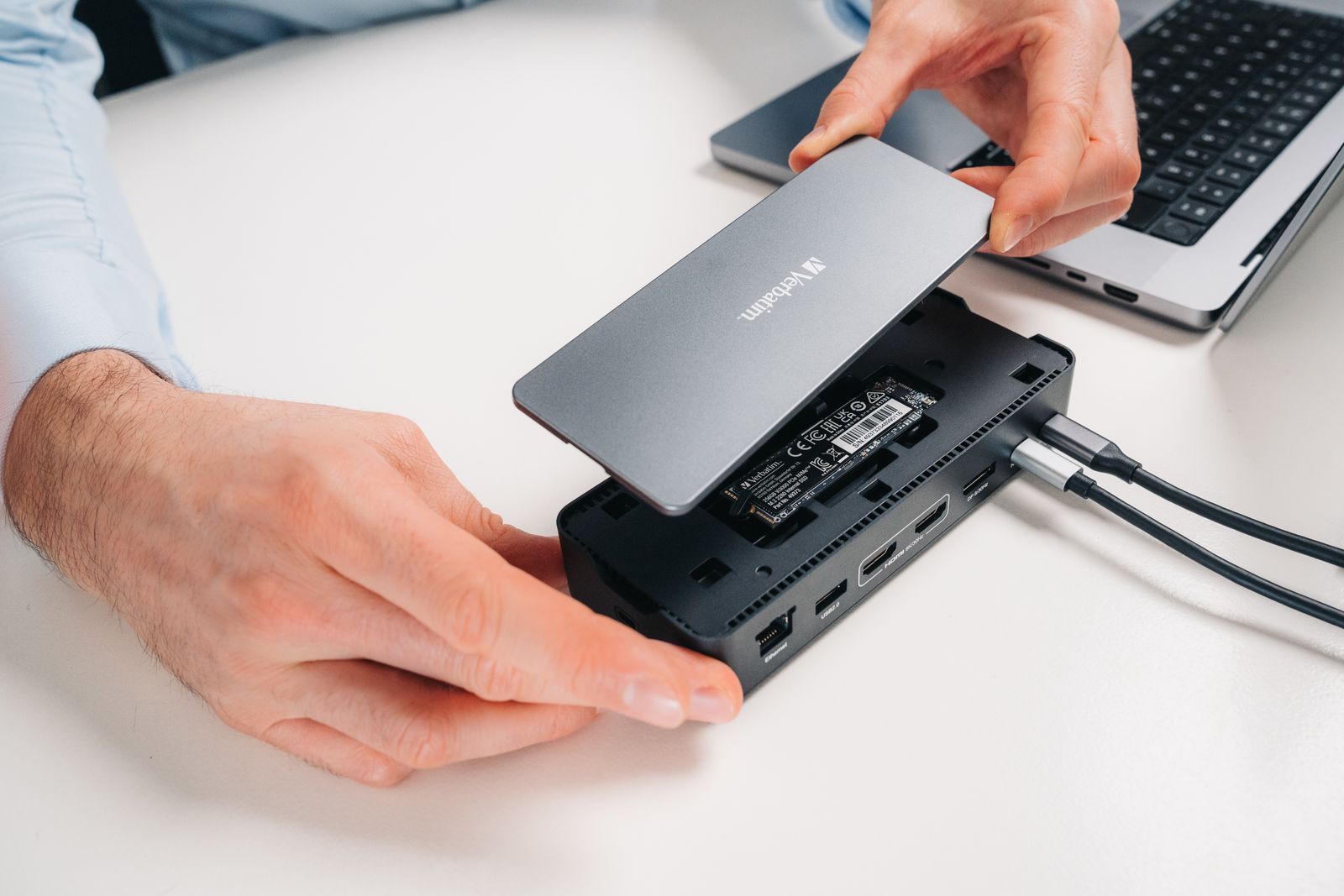 Verbatim CDS-15SSD Cablato USB 3.2 Gen 1 (3.1 Gen 1) Type-C Nero, Grigio [32174]