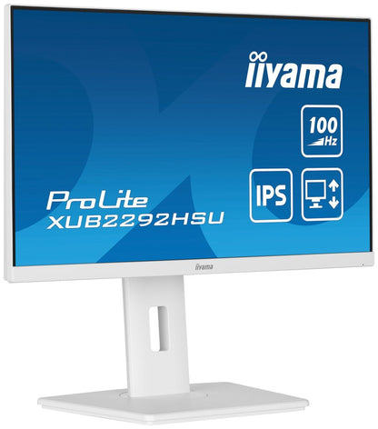 iiyama ProLite XUB2292HSU-W6 Monitor PC 54,6 cm (21.5") 1920 x 1080 Pixel Full HD LED Bianco [XUB2292HSU-W6]